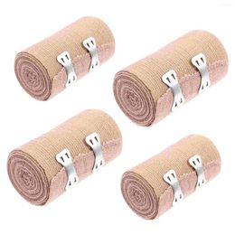 Knee Pads SUPVOX 4pcs Elastic Bandage Compression Roll For Supports Sports With Metal Clips
