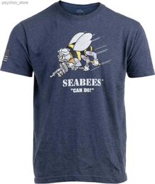 Herren T-Shirts Naval Seabees Construction Battalion Naval Veteran T-Shirt 100 % Baumwolle O-Ausschnitt Sommer Kurzarm Casual Herren T-Shirt Größe S-3XL Q240130