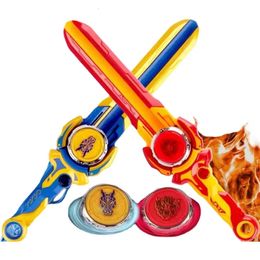 Infinity Mu Sword Spinning Gyro Combat BeybladssSpinning Top Childrens Interactive Launcher Toy Gift 240119