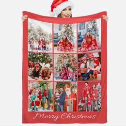 Custom with Photos Text Personalized Blankets Adults customized Picture Blanket Throw for Dad Woman Friends Couple Boyfriend Girlfriend Mom Best Friend on