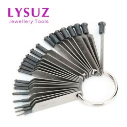 Equipments Diamond Ring Sizer Measuring Tool 1.06.5mm Gem Stone In Settings Diameters Jewelry Inlay Processing Making Tools