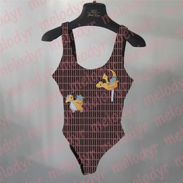 Full Letter One Piece Swimwear Summer Beach Surfing Swimsuit Women Backless Bathing Suit with Pad Hot Spring Biquinis