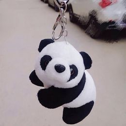 Toys Cartoon Plush Cute Panda Keychain India Uk Bulk Keyring Key Holder Car Key Chains Men Women Souvenir Birthday Gift Chaveiro207D