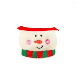 Dog Apparel Pet Saliva Towel Lint Free Elk Snowman Christmas Bandana Scarf Decor Washable Polyester Bib Product