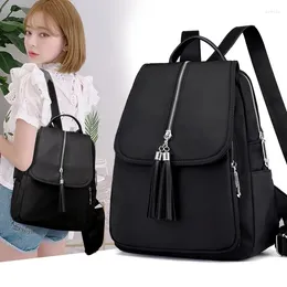 School Bags Travel Backpack For Women's Korean Version Trendy Casual Fashion Outdoor Nylon Oxford Cloth Women