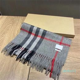 Women Man Designer Scarf fashion brand 100% Cashmere Scarves For Winter Womens and mens Long Wraps Size 175x30cm for gift Warm Scarf