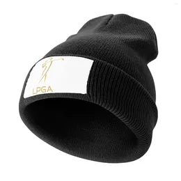 Berets LPGA Gold Logo Knitted Cap Uv Protection Solar Hat Luxury Man Trucker Women Hats Men's