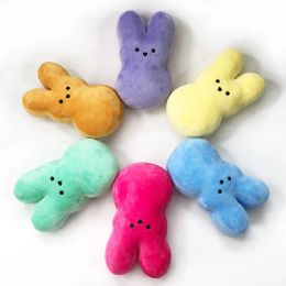 New Easter Bunny Plush Toys Easter Cartoon Rabbit Dolls PEEPS Stuffed Animals Toy 15cm 0207