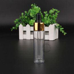 30pcs/Lot 30ml Plastic Essential Oil Bottle Empty Gold Drooper Perfume Pot Small 1oz Cosmetic Container Refillable Srexk