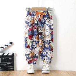 Trousers Fashion Brand Print Trouser Children's Wear Summer Leisure Boys Anti-mosquito Pants Toddler Costume Clothes Boy Sweatpants 2024