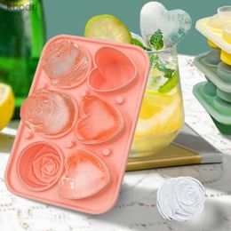 Ice Cream Tools A0KC Popsicle-Ice Cream Frozen-Ice-Ball Heart Ice Mould Home-Kitchen Accessory YQ240130