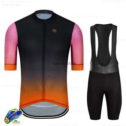 Men's Tracksuits Mens Clothes 2024 Sport Team Raudax RX Areo Cycling Jersey Mtb Short Seve Cycling Clothing Summer Road Bike Sets TriathlonH24130