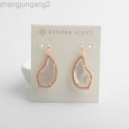 Designer Kendrascott Jewellery Fashion Accessory Ks Tulip Rose Gold Crescent Ivory Shell Small Ear Hook Earrings