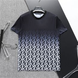 2024 Mens Designer T shirts Fashion Gradient Letters Print T-shirt Men Women High Quality Tees Short Sleeve Hip Hop Streetwear Luxury TShirts