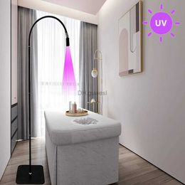 Floor Lamps Ultraviolet LED Silent Pedal Switch Lamp For Eyelashes Grafting UV Curing False Eyelash Grafting Adhesive Curing Floor Lamp YQ240130