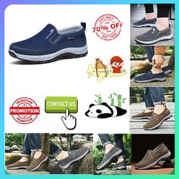 Designer Casual Platform Step on shoes for middle-aged elderly people women man work Brisk walking Autumn Comfortable wear resistant Anti slip soft sole shoes