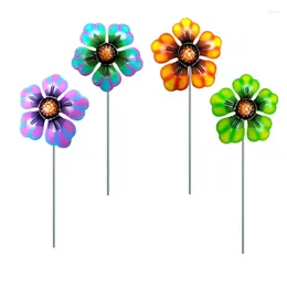 Garden Decorations Wrought Iron 4 Colour Flower Stake Metal Ornament Decor Crafts Supplies For Year Birthday Holiday Party Drop