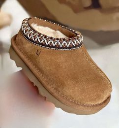 Kids Boots Toddler Tasman Slippers Tazz Baby Shoes Chestnut Fur Slides Sheepskin Shearling Classic Ultra Mini Boot Winter Mules Slip-on Suede Booties 3365UI