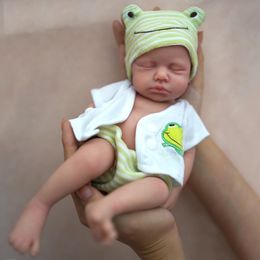 12 Boy Micro Preemie Full Body Silicone Baby Doll Lifelike Mini Reborn Doll Surprice Children Anti-Stress My Melody 240122