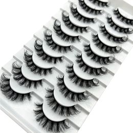 New 100 Pairs Natural Eyelashes Volume Lashes Dramatic Wispy D Curl Short Russian Strip Lashes Makeup False Eyelashes Extension