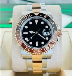 luxury men Wristwatch Japan Mechanical Automatic new Bracelet Stainless Steel sapphire waterproof II Root Beer 126711CHNR 18k Rose Gold & SS Watch