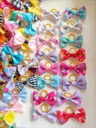 Dog Apparel 10/20/30pc Grooming Hair Bows Mix Colours Small Accessories Rubber Bands Pet Headwear Supplier