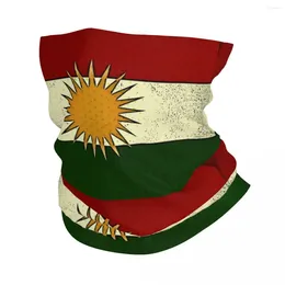 Scarves Kurdistan Flag Bandana Neck Gaiter Printed Sun Balaclavas Wrap Scarf Multi-use Headband Hiking Unisex Adult Breathable