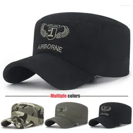Ball Caps Unisex Military Enthusiast Flat Top Baseball Cap Men Women Fashion Outdoor Sport Cadet Soft Snapback Hat