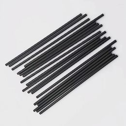 Disposable Cups Straws 500-2500PCS Thin Straw Plastic Black Short Drink Kitchen Accessories Bar Cocktail Decoration Small Juice