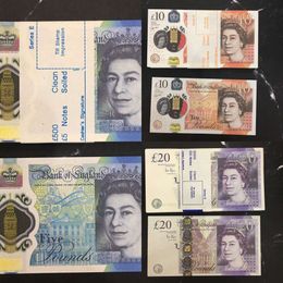 Prop Money Toys Uk Pounds GBP British 10 20 50 commemorative fake Notes toy For Kids Christmas Gifts or Video Film255R63861451WJ2