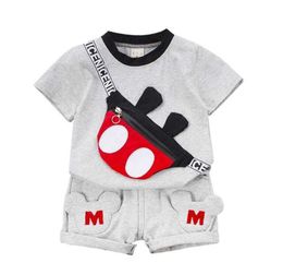 Tute da uomo Estate Vestiti per bambini Completi per bambini Moda Ragazzi Ragazze Cartoon T-shirt Pantaloncini 2 pezzi / set Abbigliamento casual per bambini Moda casual per bambini