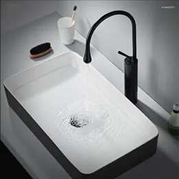 Bathroom Sink Faucets Basin Modern Black Faucet Single Hole Cold And Water Tap Mixer Taps