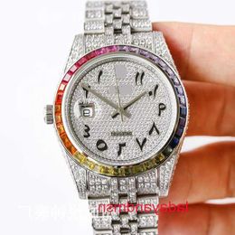 Top Quality Original ZF Roless watches for women and men Full Sky Star Diamond Log Watch Fully Automatic Mechanical Fashion Mens With Gift Box 30PW