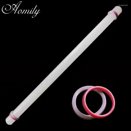 Baking Tools Aomily Lengthen 50cm Non Stick Rolling Pin Roller Fondant Cake Dough Pizza Discs Home KItchen Pastry Tool
