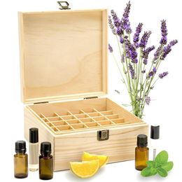 Wooden Storage Box 1pc Carry Organiser Essential Oil Bottles Container Metal Lock Jewellery Treasure Case289O