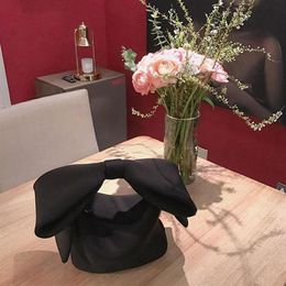Clutch Bags Designer Women Handbags Bow Day Clutches Bag Ladies Evening Party Black Handbag Shoulder BagBlack210J