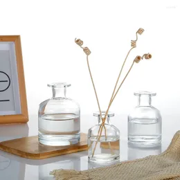 Bottles 3PCS 50MLTransparent Glass Bottle Reed Diffuser Scent Volatilization Container For Home Decoration