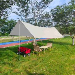 Shade HDIRXG 3x3m 3x5m Ultralight Waterproof Camping Tarp Tent Sun Shelter Outdoor Awning Portable Garden Sunshade Beach Survival Sun YQ240131