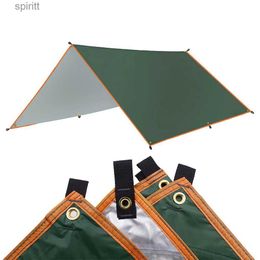 Shade 4x3m 3x3m Awning Waterproof Tarp Tent Shade Ultralight Garden Canopy Sunshade Outdoor Camping Hammock Rain Fly Beach Sun Shelter YQ240131