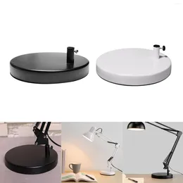 Lamp Holders Metal Base For Table Weighted Bottom Plate DIY Desk