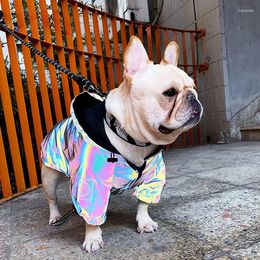 Dog Apparel Fashion Pet Clothes Cool Colorful Reflective Coat Waterproof Jacket Cat For Small Medium Large Dogs