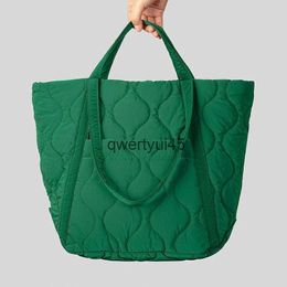 Shoulder Bags Nylon Sewing Tread Tote Bag For Women Luxury Designer andbag and Purses 2023 New In Fasion Diamond Laice SoulderH24131