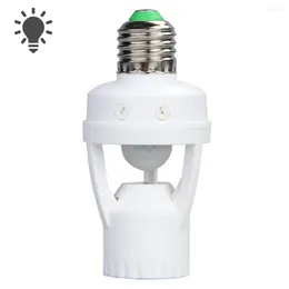 Lamp Holders AC 100-240V E27 Holder Socket Converter With PIR Motion Sensor Ampoule Base Intelligent Light Bulb Switch