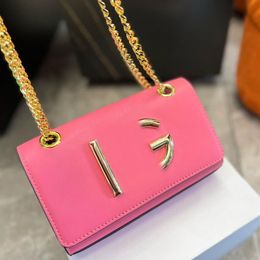 Chains Crossbody Bag Axillary Shoulder Bag Women Handbag Purse Plain Flap Under Arm Card Holder Wallet Fashion Letters Hardware Ad2103