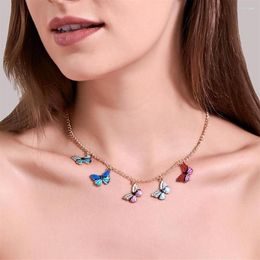 Pendant Necklaces Fantasy Butterfly Necklace Vintage Choker Clavicle For Women Jewellery & Pendants Summer Charms Jewellery CF32922