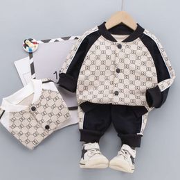 Children's suit Autumn Children Clothing Boys Sets Tracksuit Baby Girls Clothes Casual Print Cotton Suit Costume For Kids