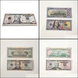 Best 3A Other Festive Children Gift Usa Dollars Party Supplies Prop Money Movie Banknote Paper Novelty Toys 10 20 50 100 Dollpxz1