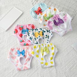 Dog Apparel Pets Female Diaper Sanitary Physiological Pants Washable Pet Briefs Diapers Menstruation Underwear For Home Supplies