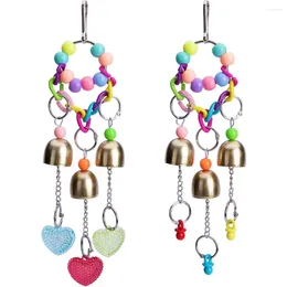 Other Bird Supplies Colorful Parrot Toys Suspension Hanging Bridge Chain Pet Bite Chew Cage For Parrots Birds Decor