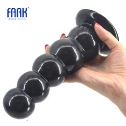 FAAK big dildo strong suction beads anal dildo box packed butt plug ball anal plug sex toys for women men adult product sex shop 240129